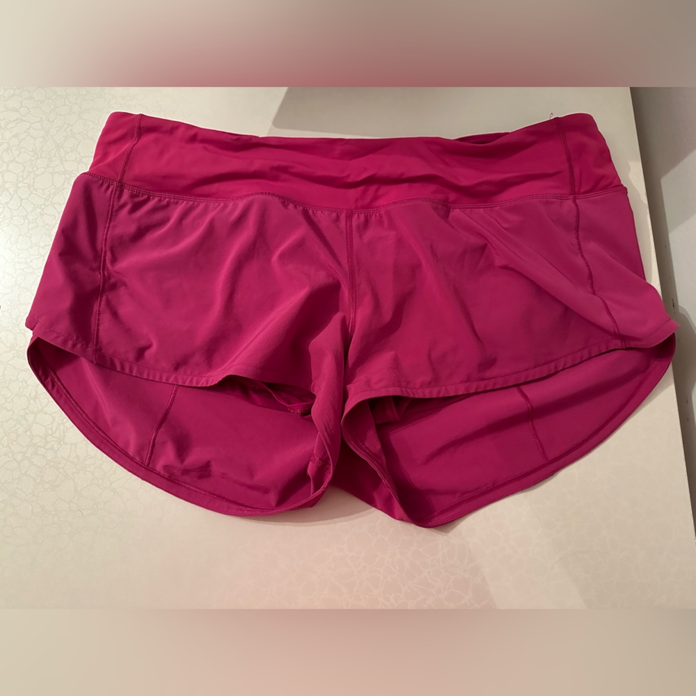 lululemon speed up shorts size 12
